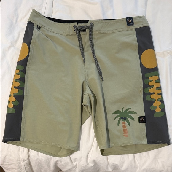 Roark Other - Stylish Olive Green Swim Shorts